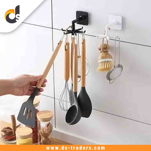 360 Degrees Rotated Kitchen Hooks Self Adhesive