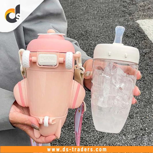 Airplane Shape Kids Water Bottle