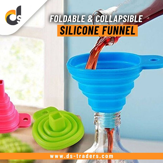 Foldable and Collapsible Silicone Funnel